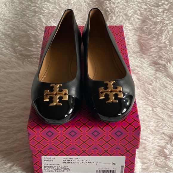 NWT Tory Burch Everly Cap Toe Ballet Flats - Picture 5 of 5